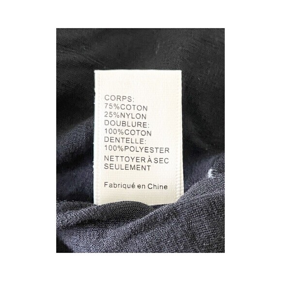 J.O.A. Los Angeles Black Lace A Line Dress Sz S Cross Front Sundress Wedding - Picture 8 of 8